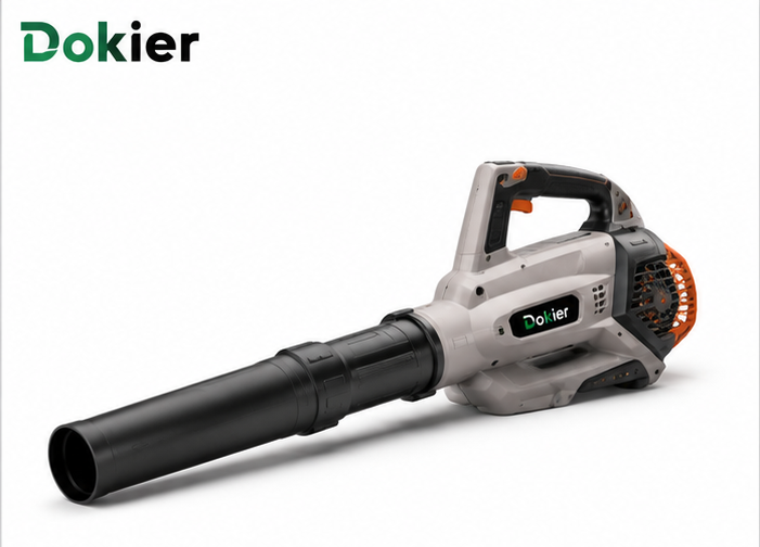 grayorange1_1_hero Dokier StormEdge XR Cordless Leaf Blower – Battery Powered Outdoor Yard Cleaning Tool - Image 1