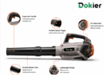 Dokier StormEdge XR Cordless Leaf Blower – Battery Powered Outdoor Yard Cleaning Tool - Image 2