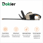 Dokier EdgeMaster Electric Hedge Trimmer | Precision Garden Cutting Tool - Image 4