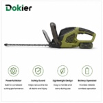 Dokier GreenEdge 600 Cordless Hedge Trimmer with 600mm Dual-Action Blade - Image 4