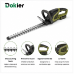 Dokier GreenEdge 600 Cordless Hedge Trimmer with 600mm Dual-Action Blade - Image 2