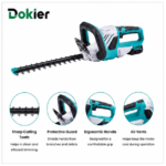 Dokier TrimFlow 510 Cordless Hedge Trimmer with Dual-Action Blade - Image 3