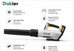 NEW Dokier Cordless Leaf Blower – Smart Solution for Fast & Easy Outdoor Cleaning - Image 2